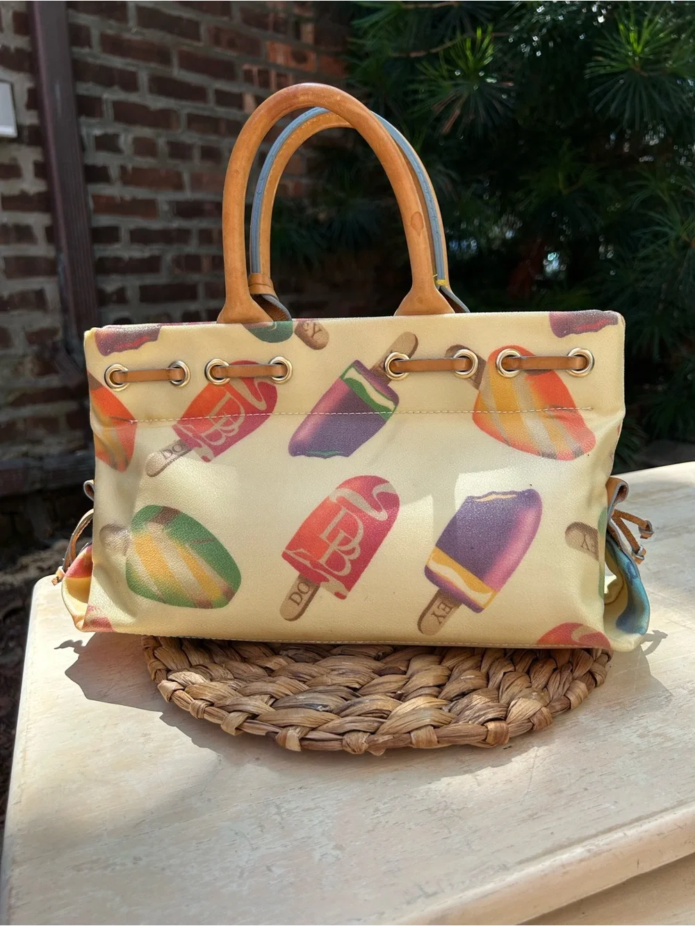 OFFICIAL Dooney & Bourke Yellow Multicolor Tote